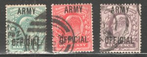 Great Britain #O59-O61  F/VF, Used, CV $84.80  ......  2480803