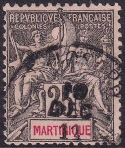 Martinique 1892 Sc 43 used