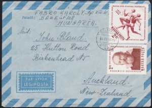 HUNGARY 1964 airmail cover to New Zealand..................................A6127
