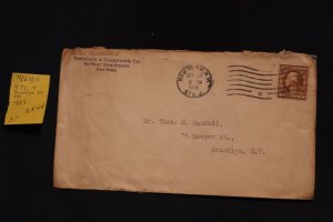 US 427 on cover NYC to Brooklyn NY (#2544)