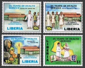 Liberia 1097-1100,MNH.Michel 1420-1423. St Joseph's Catholic Hospital,25,1988.