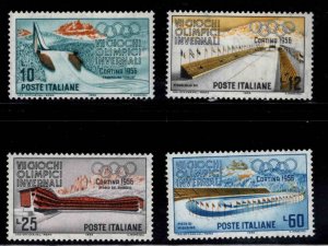 Italy Scott 705-708 MNH** 1956 Cortuna Winter Olympic set