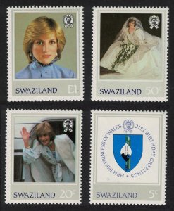 SALE Swaziland Diana Princess of Wales 21st Birthday 4v 1982 MH SG#404-407