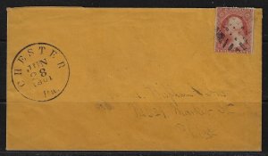 US 1861 CIVIL WAR COVER TWO MONTHS AFTER THE WAR