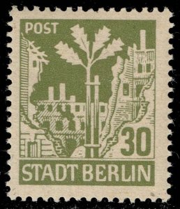 Germany DDR #11N7 Oak Sapling and Ruins; MNH