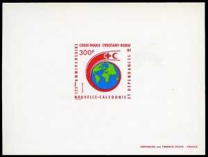 French Colonies, New Caledonia #575P (Maury 562) Cat€25, 1988 Red Cross, ep...