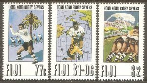 FIJI Sc# 684 - 686 MNH FVF Set of 3 Rugby Sports