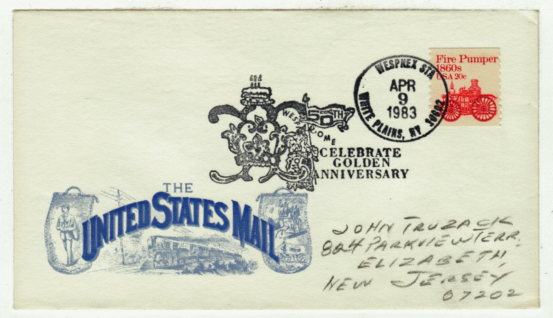 USA Cover # 1908 - WESPNEX '83 - United States Mail