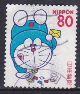 Japan 1997 Greetings Stamps. Doraemon (Cartoon Character)- 80y used