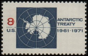 United States 1431 - Mint-NH - 8c Antarctic Treaty (1971)