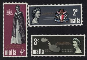 Malta Royal Visit 3v 1967 MNH SC#378-380 SG#396-398