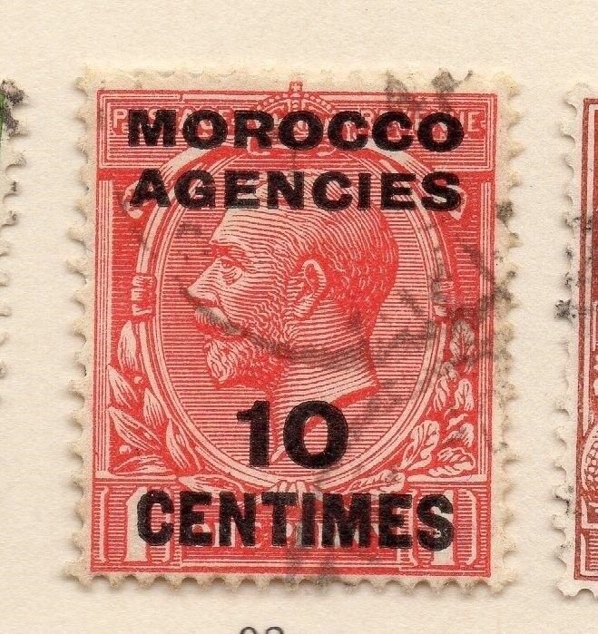 Morocco Agencies 1920s Early Issue Fine Used 10c. Surcharged 187255