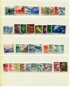 Switzerland Collection on 9 pages mostly used