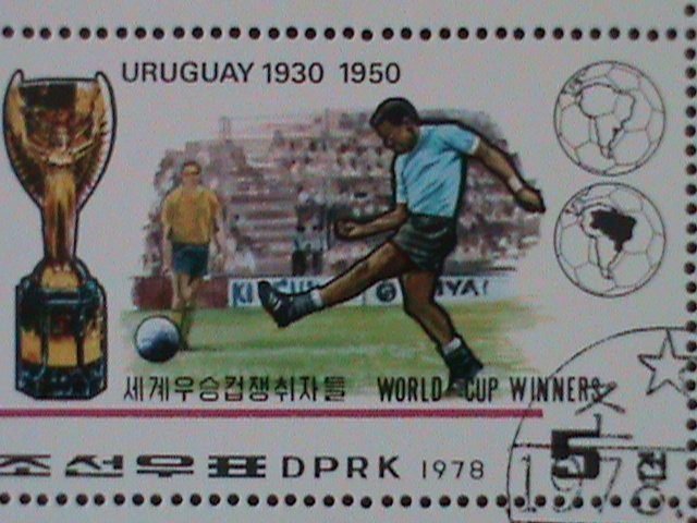 ​KOREA-1978-SC#1716a  WORLD CUP SOCCER-WINNERS-CTO-SHEET VF LAST ONE