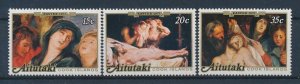 [116512] Aitutaki 1977 Easter Art paintings  MNH
