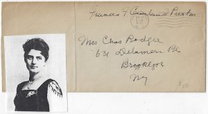 1936 - President Cleveland's Widow  Free Frank - Ephemera 1206