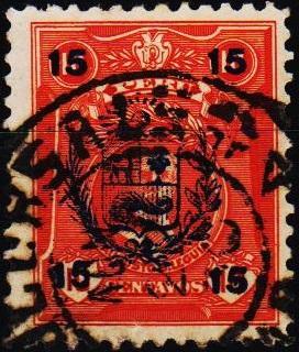 Peru. 1930 15c on 10c S.G.476 Fine Used