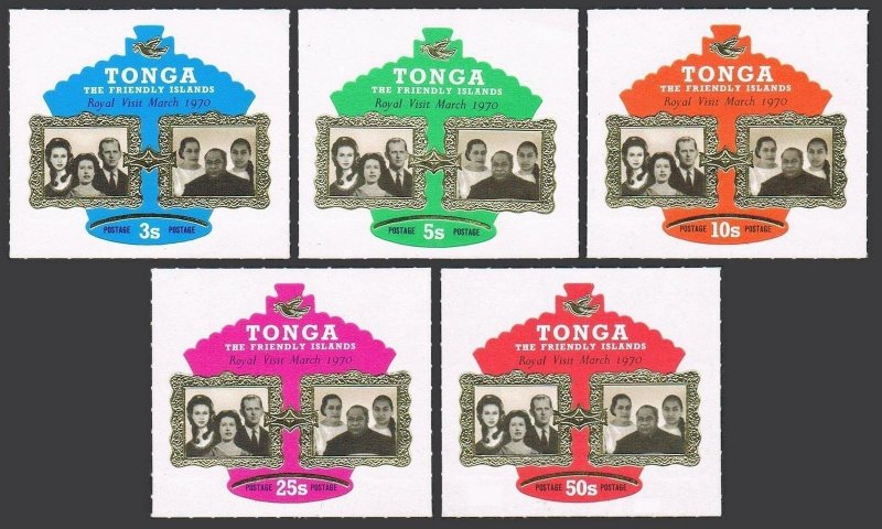 Tonga 238-242,C68-C72,CO38-CO40,MNH. British,Tongan Royal Families,1970.