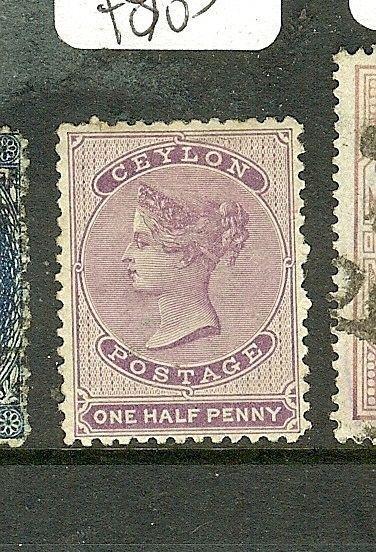 CEYLON  ((P1701B) QV  CHALON  1/2D  SG48  MOG