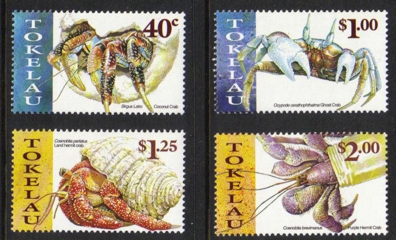 Tokelau #273-6 mint set; crabs