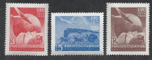 YUGOSLAVIA SC# 265-7 FVF/MNH 1949