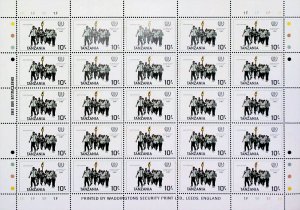 1986 International Youth Year Tanzania 10s MNH** Sheet X423-