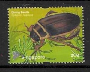 SINGAPORE SG1964 2011 DIVING BEETLE MNH