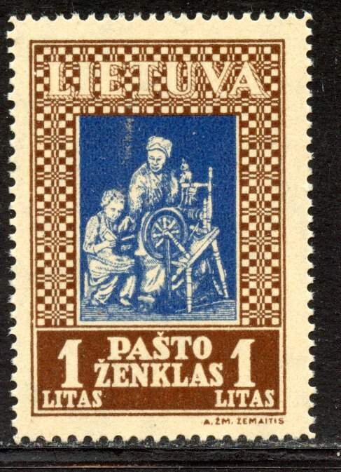 Lithuania # 277I, Mint Never Hinge. CV $ 5.50