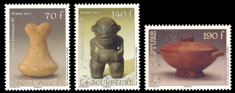 French Polynesia 2011 Scott #1055-1057 Mint Never Hinged