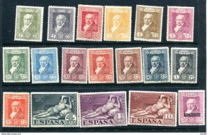 SPAIN 1930 Complete set 18 New stamps Goya MH12320