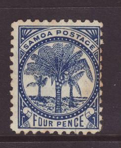 1900 Samoa 4d Perf 11 Mint