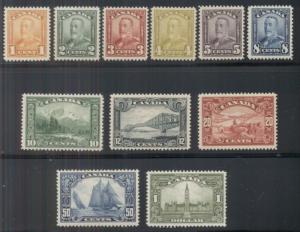 CANADA #149-59 Complete set, og, NH, VF, Scott $1,405.00