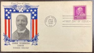 953 Unknown cachet maker GW Carver, Tuskegee Institute, Black History FDC 1948