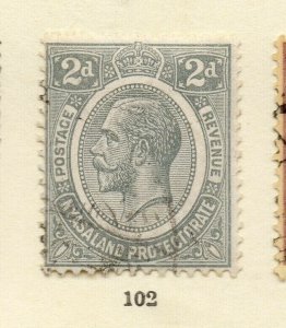 Nyasaland Protectorate 1921 Early Issue Fine Used 2d. NW-166015