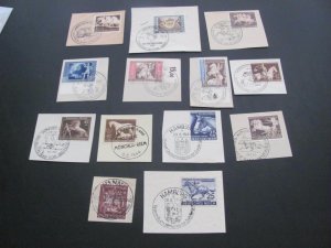 GERMANY 1930S-40S USED  HORSES LOT SPECIAL CANCELS  (124)