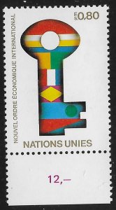 UN Geneva #89 80c New Economic Order MNH