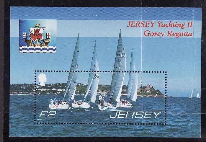 Jersey-Sc#1266-unused NH sheet-Sports-Yachts-Racing-Sailboats-2007-