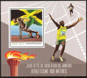 Madagascar 2016 Olympics Games Rio Athletics S/S MNH