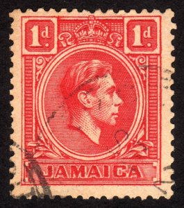 1938, Jamaica 1p, Used, Sc 117