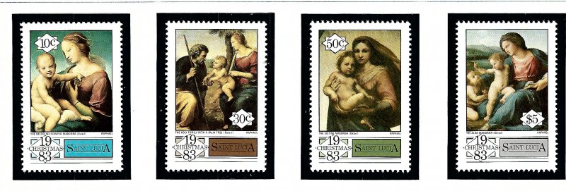 St Lucia 629-32 MNH 1983 Christmas  (KA)