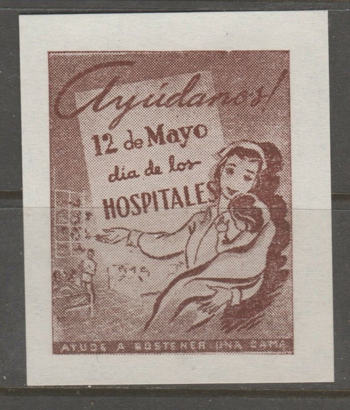 Cinderella revenue fiscal stamp 9-9-50 Spain? Medical