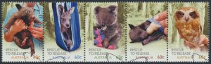 Australia SC# 3365a SG 3492a Used Wildlife Rescue w/fdc see details & scan