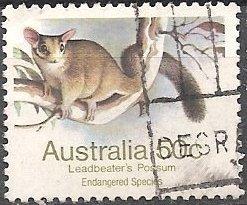 Australia 793 (used) 50¢ Leadbeaters possum (1981)