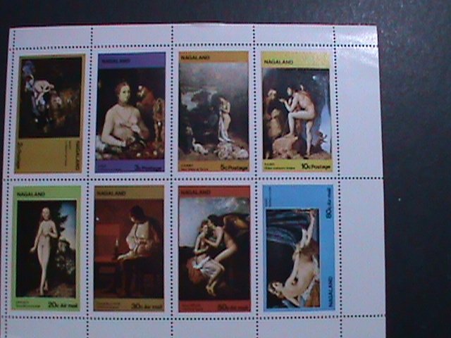 NAGALAND-WORLD FAMOUS NUDE ART PAINTINGS MNH EST. $14  WE SHIP TO WORLDWIDE