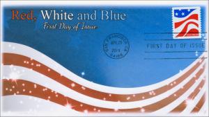 SC 4897, 2014 Red, White and Blue, 2 Star, FDC, Item 14-078