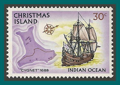 Christmas Island 1973 Ships 4, 30c MNH #51,SG49