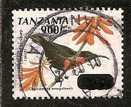 Tanzania   Scott   2627A  Surcharge, Bird         Used