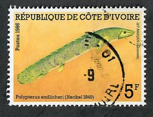 Ivory Coast #794 Fish used single