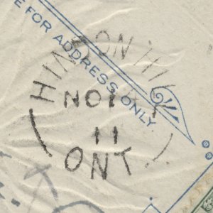 1911 Hindon Hill (Haliburton) ONT Split Ring NO 14 11 On PC
