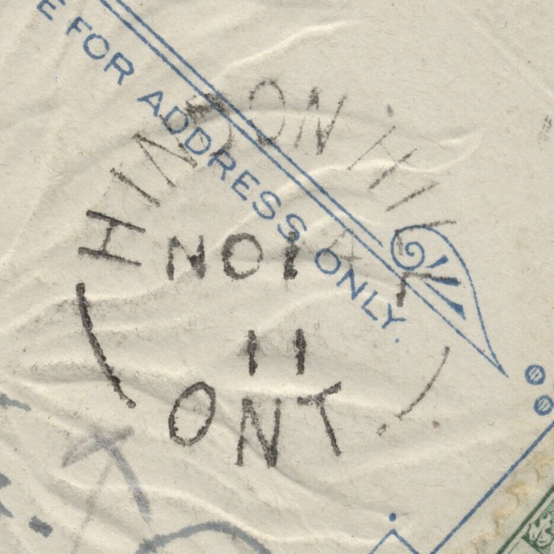 1911 Hindon Hill (Haliburton) ONT Split Ring NO 14 11 On PC